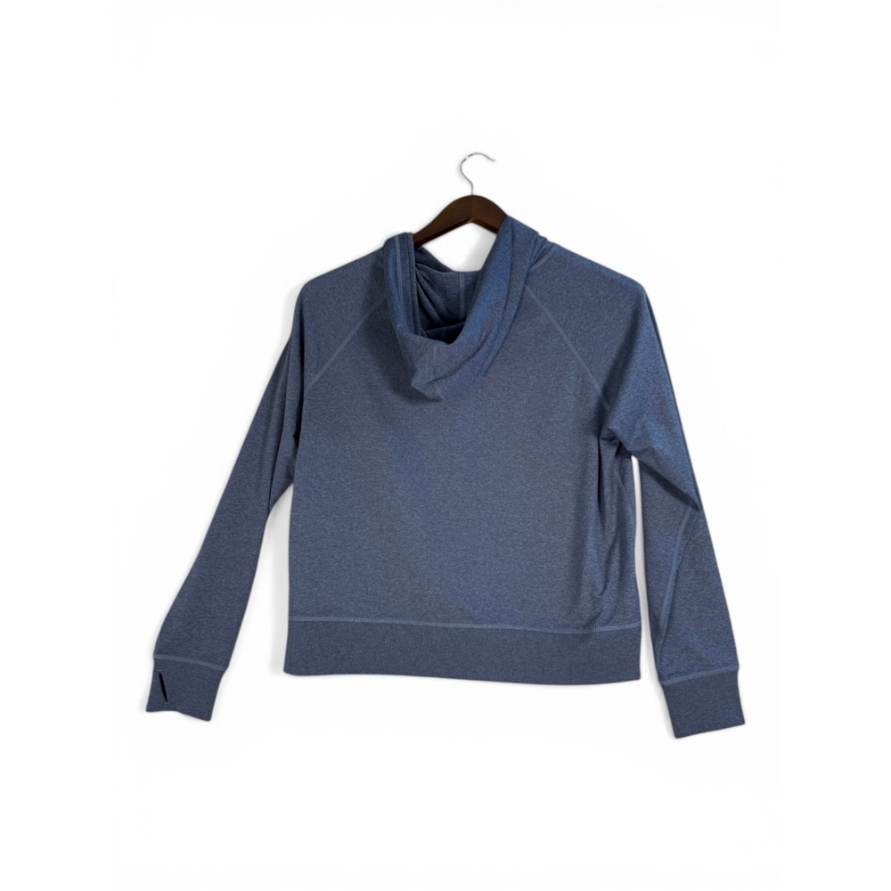 Eddie Bauer Sweatshirt Women's Size Large Blue Pullover Hoodie Lightweight Soft - Picture 11 of 11